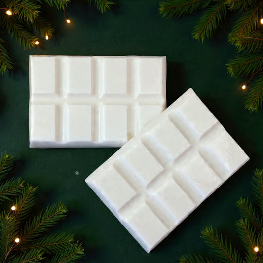 Christmas Wax Melts - Bayberry Fir Wreath – Festive Evergreen Soy Wax Snap Bar (25g) - Ember Haven Candles