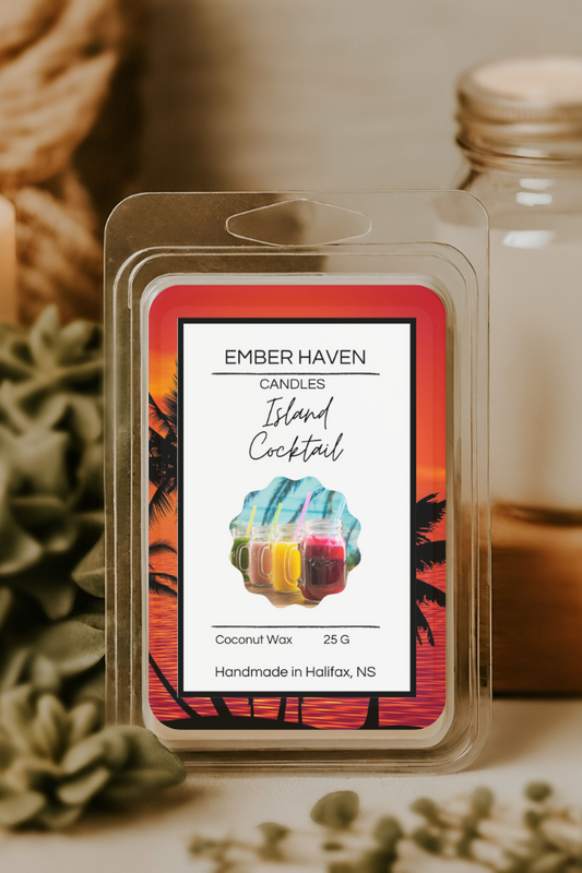 Island Cocktail - Tropical scented wax melts - Ember Haven Candles
