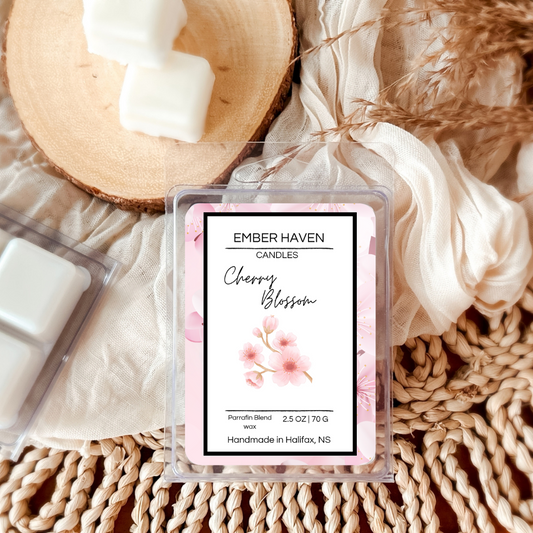 Japanese Cherry Blossom Wax Melt – Soft Floral Scent for Home - Ember Haven Candles